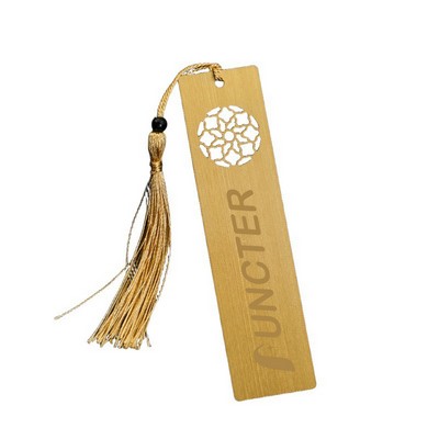 Ice Flower Shape Metal Bookmark With Tassel Spike Book Mark